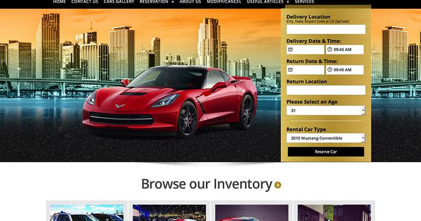 Thiết kế website xe hơi, ô tô